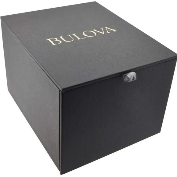 Bulova Futuro Diamond Two-Tone Black Dial Watch - Picture 2 of 5